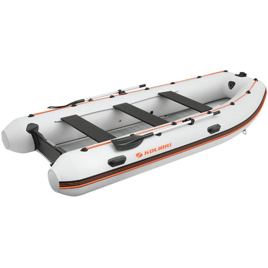 Kolibri DSL 400 Inflatable Boat In Light Gray Side View