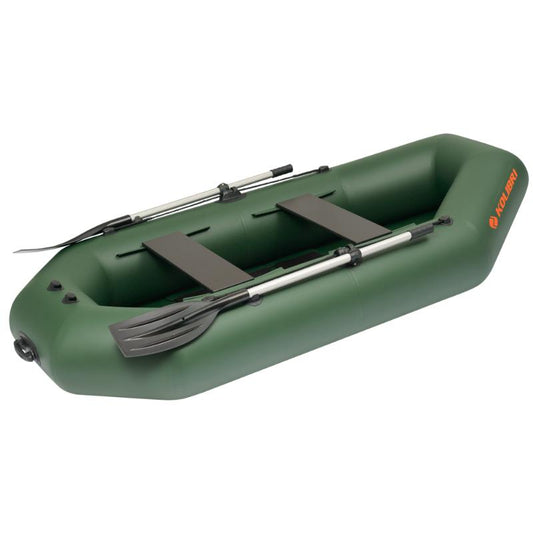 Kolibri Marine K-260T Inflatable Rowboat In Green Side View