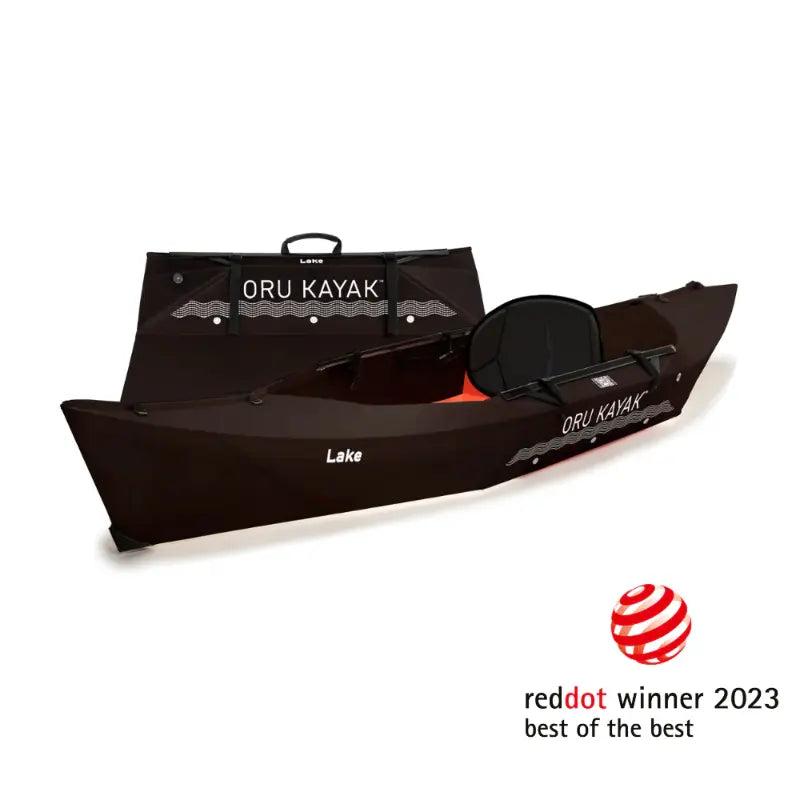 Oru Lake Sport Inflatable Kayak In Black Top View