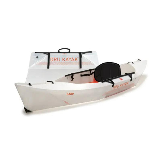 Oru Lake Inflatable Kayak In White With Box