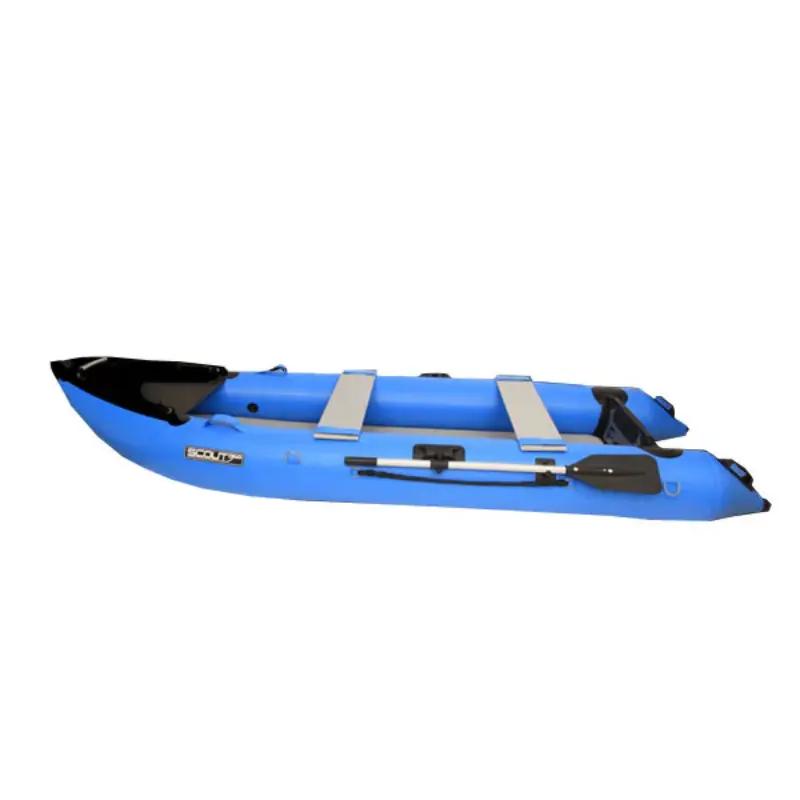 Scout365 Inflatable Boat In Blue Side View