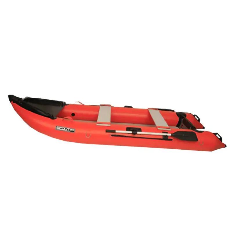 Scout 365 Inflatable Boat In Orange Side View