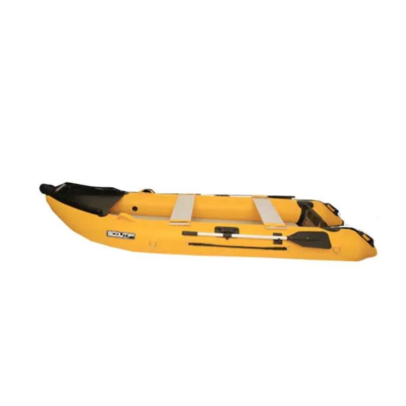 Scout 365 Inflatable Boat In Yellow Side View