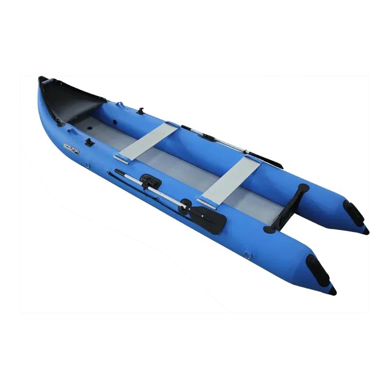 Scout 430 Inflatable Boat In Blue Side View