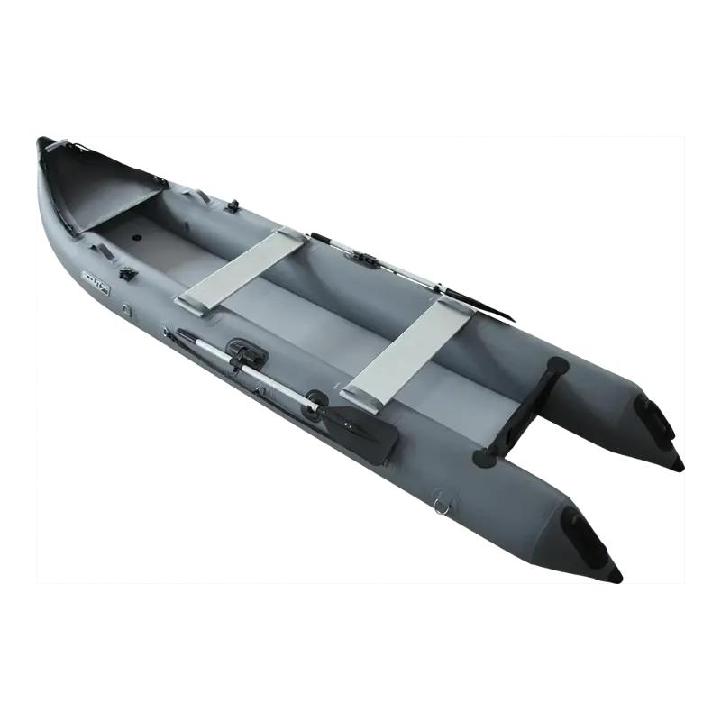 Scout 430 Inflatable Boat In Gray Side View