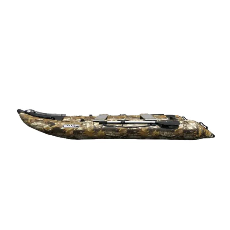 Scout365 Inflatable Boat In Camo Side View