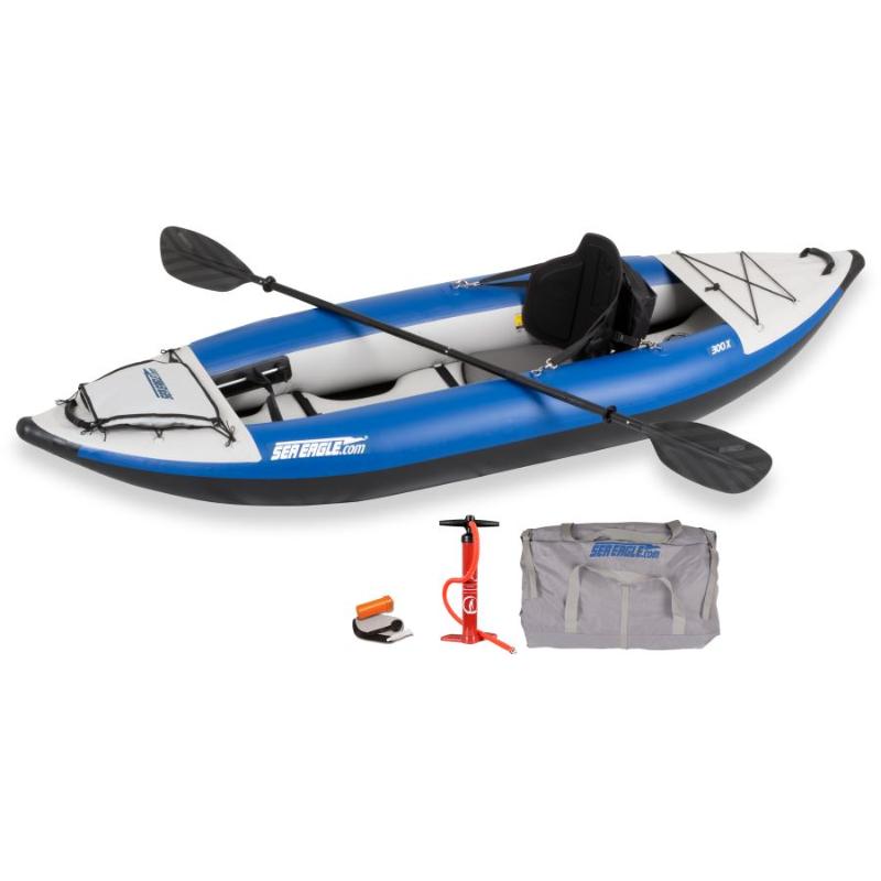 Sea Eagle Kayak 300x Pro In Blue Front View