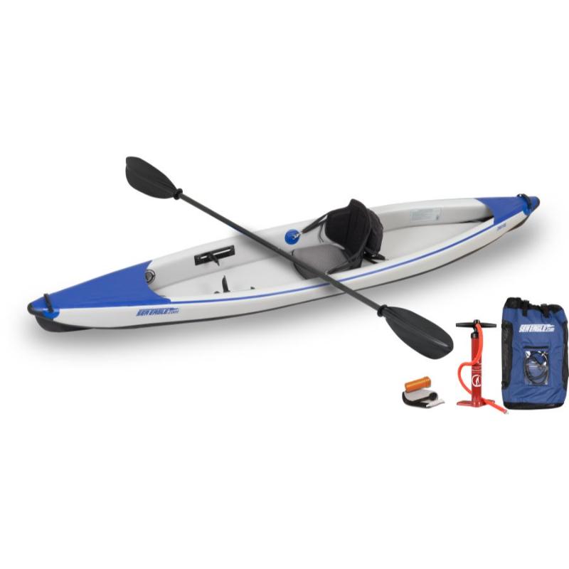 Sea Eagle Razorlite Kayak Pro Carbon In White Front View